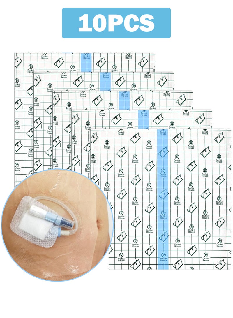 10pcs 20cm x 20cm Waterproof Shower Cover Shields for Dialysis Port Picc Line Chest Catheter PD Peritoneal Dialysis Chemo Port Feeding Tube Shower Protector - Image 1