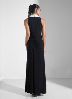 Adrianna Papell Surplice Neck Knitted Dress  - Image 2
