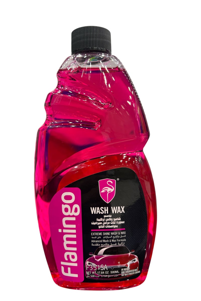 Flamingo Car Wash Shampoo Wax with Wax 500ml Red