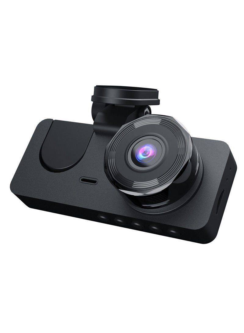 1080P DVR Dash Camera Front & Inside & Rear Camera Driving Recorder 2 Inch Screen Dashcam Support Night-Vision Loop Recording Motion Detection One-Key Lock - Image 5
