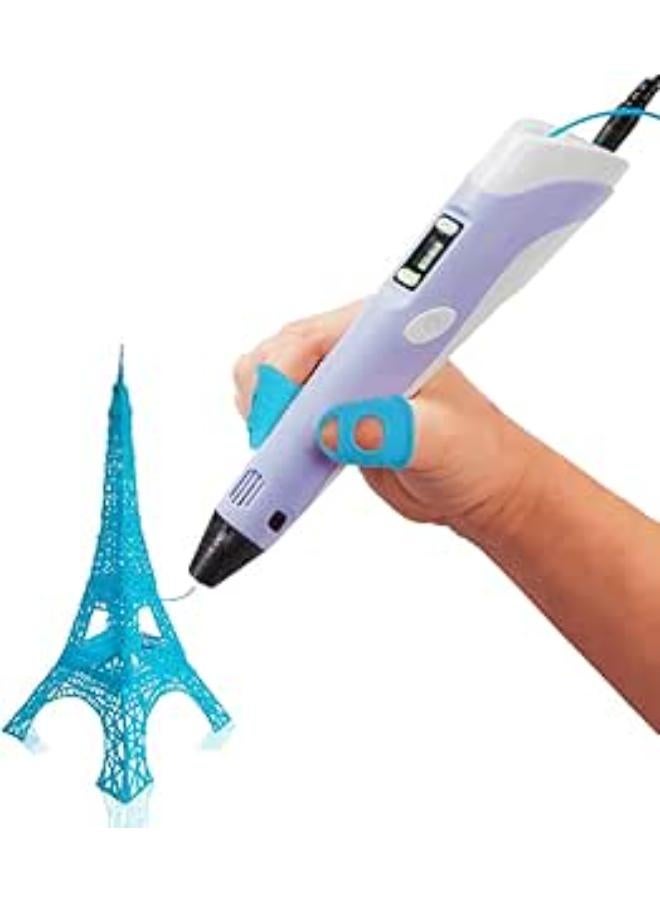 قلم طباعة ثلاثي الأبعاد فاخر من سمارت نوفيلتي - طقم أقلام ثلاثية الأبعاد متعدد الوظائف للفنون والحرف اليدوية