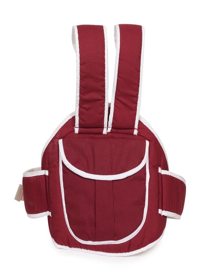 MELVIS Kids Safety Belt for Two Wheeler with Reflective Strips, Portable Seat Belt Children Motorcycle Harness for Motorcycle Bike, Adjustable Safety Harness for Boys Girls (2-12years) (Maroon) - Image 1