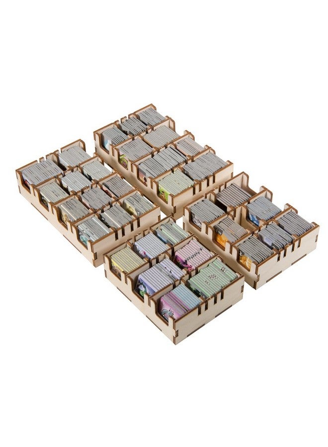 The Broken Token Small Realm Core Box Game Organizer Compatible with Small World - Wooden Game Organizing Box with Multiple Trays - Image 5