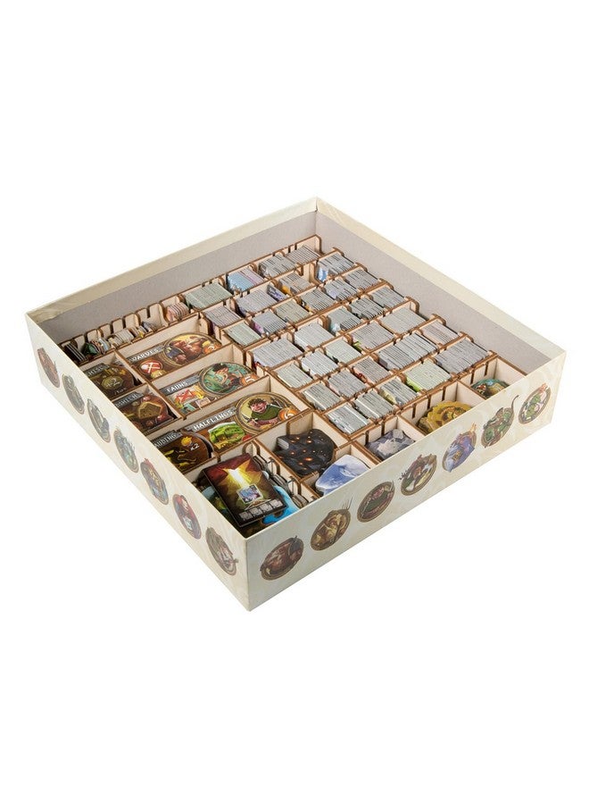 The Broken Token Small Realm Core Box Game Organizer Compatible with Small World - Wooden Game Organizing Box with Multiple Trays - Image 2