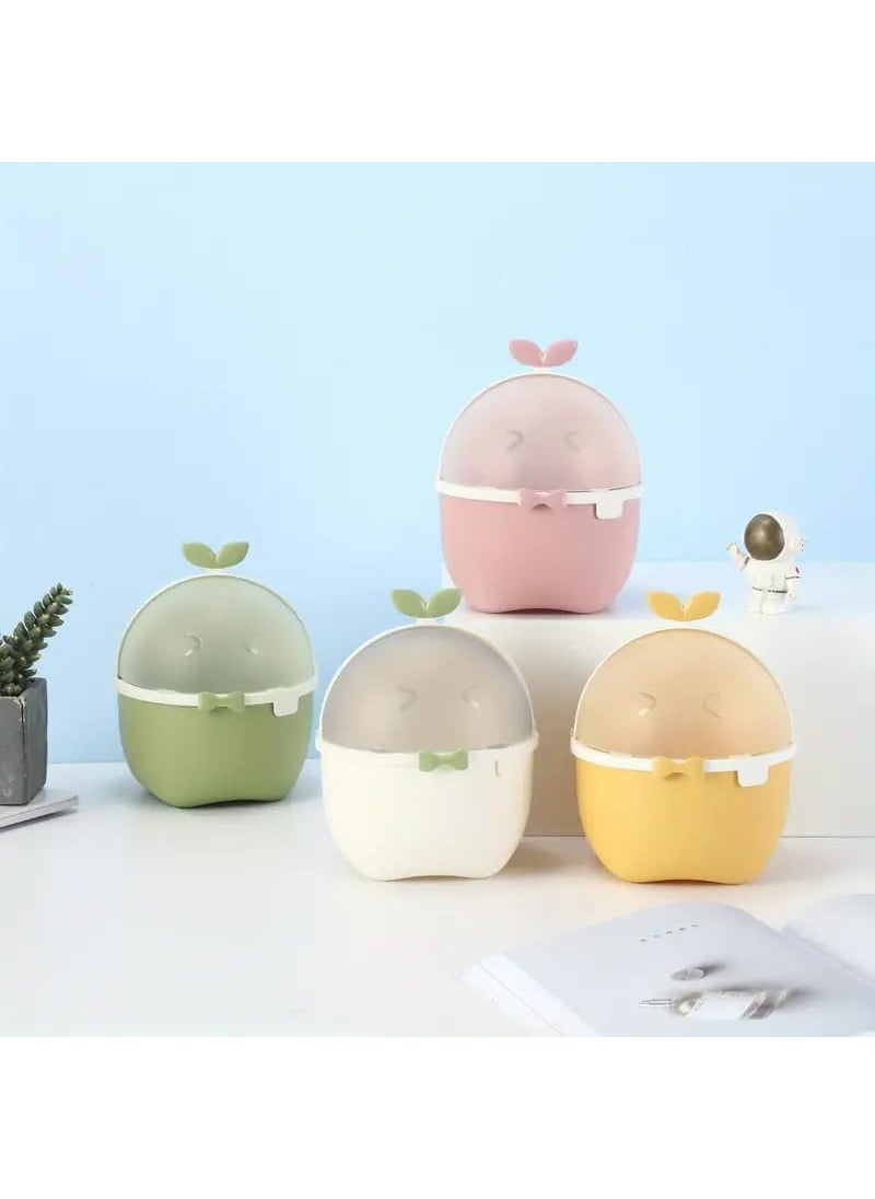 PROSFIA PROSFIA Mini Dustbin Animal Design Waste Bin New Creative Household Desktop Plastic Trash Can Small Portable Table With Attached Lid And Mini Trash Bin Can Kitchen Pack Of 1 Multicolor  - Image 3