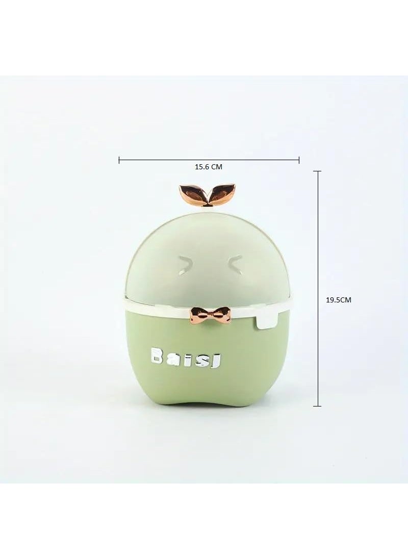 PROSFIA PROSFIA Mini Dustbin Animal Design Waste Bin New Creative Household Desktop Plastic Trash Can Small Portable Table With Attached Lid And Mini Trash Bin Can Kitchen Pack Of 1 Multicolor  - Image 4