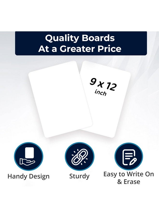 Lifekrafts Dry Erase Lap Boards| Size (9x12) inches, Pack of 12 | includes 12 Lap boards, 12 Marker Pens, 6 Erasers| Interactive Learning Single Sided White Board for Kids, Adults, Students, Teachers. - pzsku/ZB85BD94BDE28F48FBB4AZ/45/_/1741329782/e7f6161a-4776-46af-8b0f-ea22f3139055