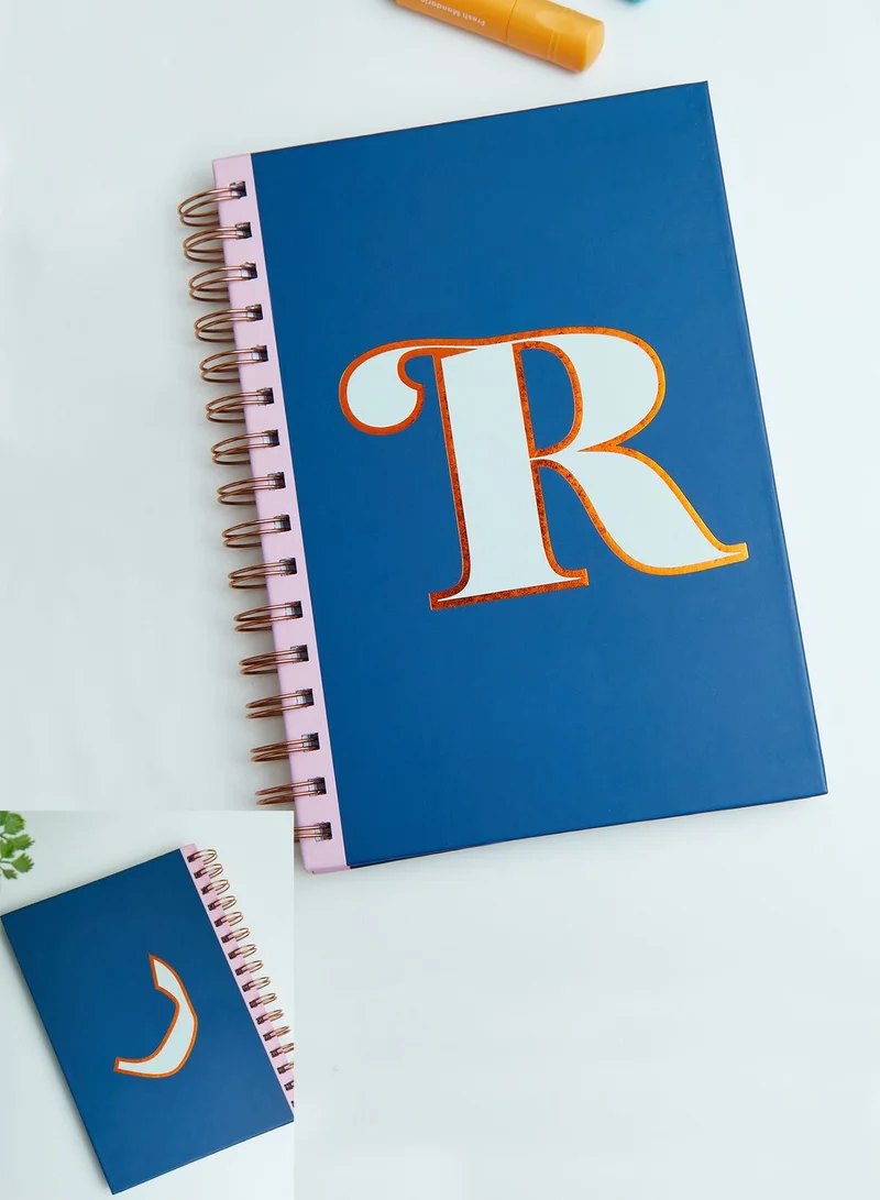 AURORA A5 Reversible English & Arabic Monogram Notebook - R
