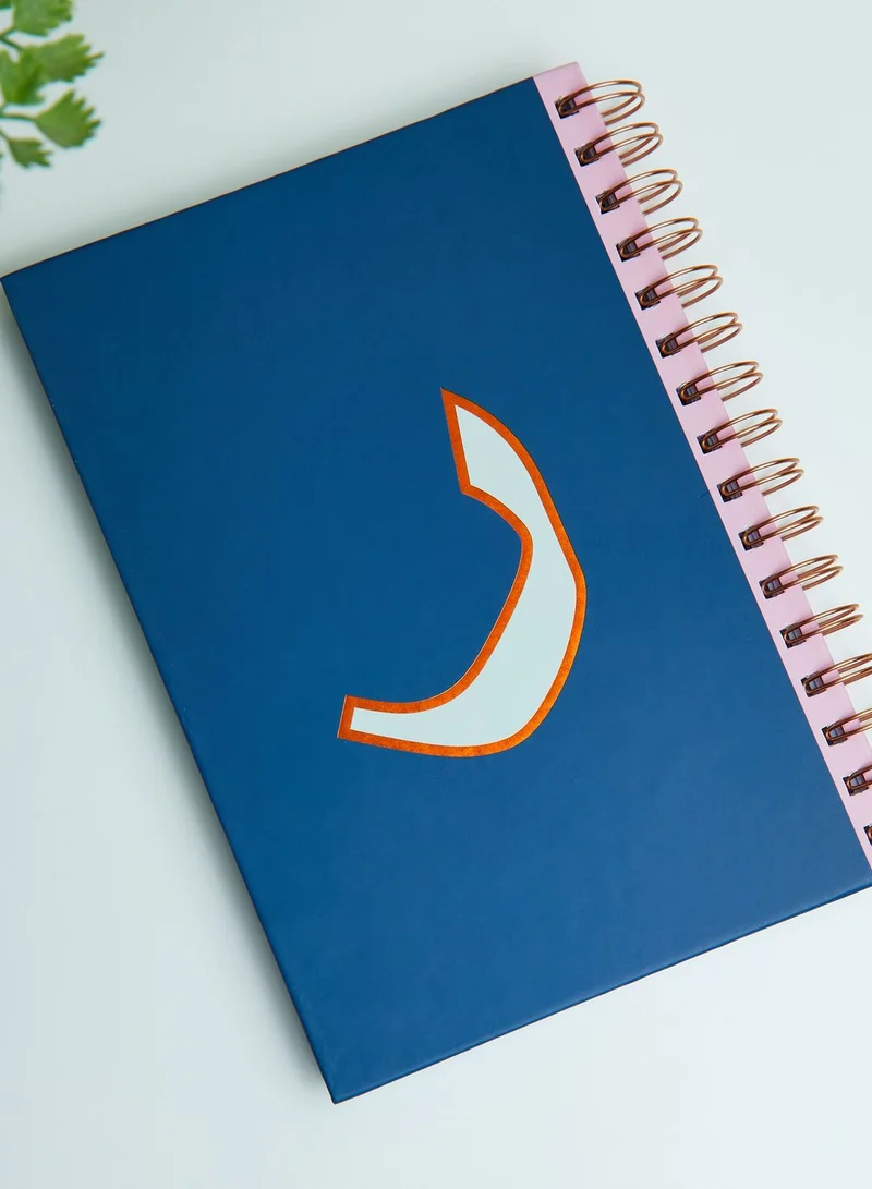 AURORA A5 Reversible English & Arabic Monogram Notebook - R