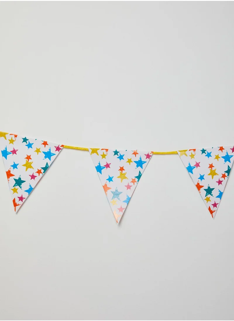 Talking Tables Brights Star, Eco Bunting, 12 Flags, 3M