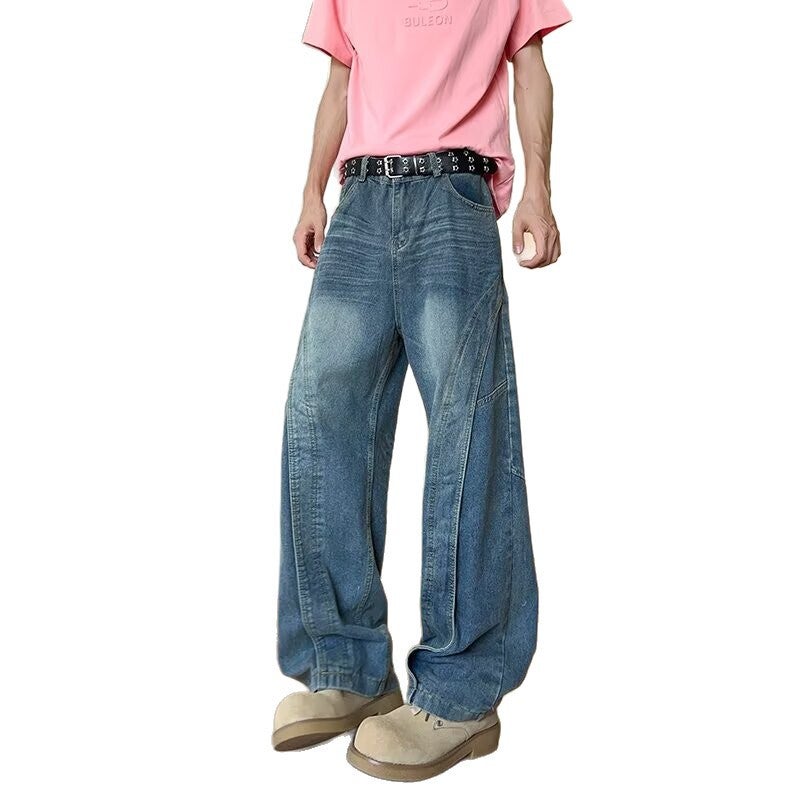Unisex Classic Denim Jeans Loose Fit Daily Outdoor Wear - Image 5