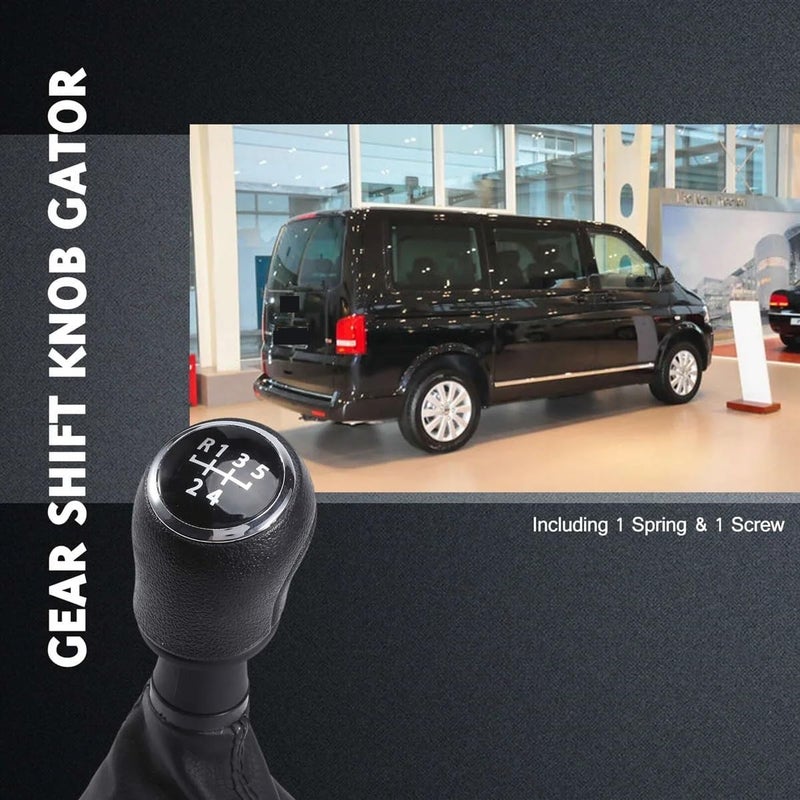 QASULER Rubber Gear Shift Knob for Transporter T5 T5.1 - Image 3