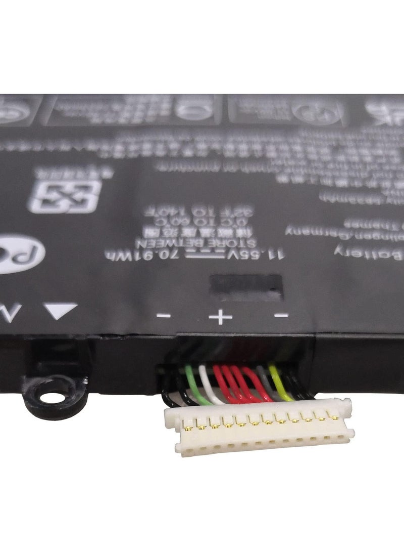 Terabyte بطارية لابتوب SD06XL HSTNN-089U HSTNN-DB9U L84392-005 LB4392-005 SDO6XL SD03XL متوافقة مع HP Omen 15 2020 15-EK0000 15-EK0003na 15-EN0000 15-EN00022 سلسلة AX (11.55V 70.91Wh) - Image 3