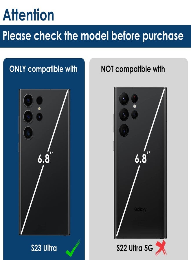 Simpeak 2Pack Bling Camera Lens Protector Compatible with Samsung Galaxy S23 Ultra 5G 6.8" 2023, Individual 9H Tempered Glass Camera Metal Case for S23 Ultra 6.8" [Installation Tray],Color Bling - Image 2