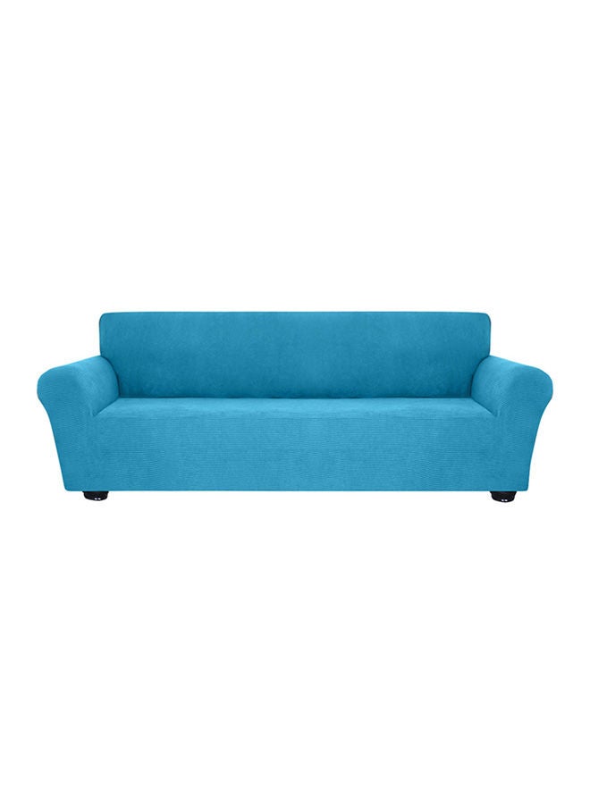 NIBEMINENT Anti-Slip Soft Sofa Cover Lake Blue 38x9x27centimeter - Image 1
