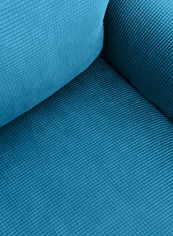 NIBEMINENT Anti-Slip Soft Sofa Cover Lake Blue 38x9x27centimeter - Image 3