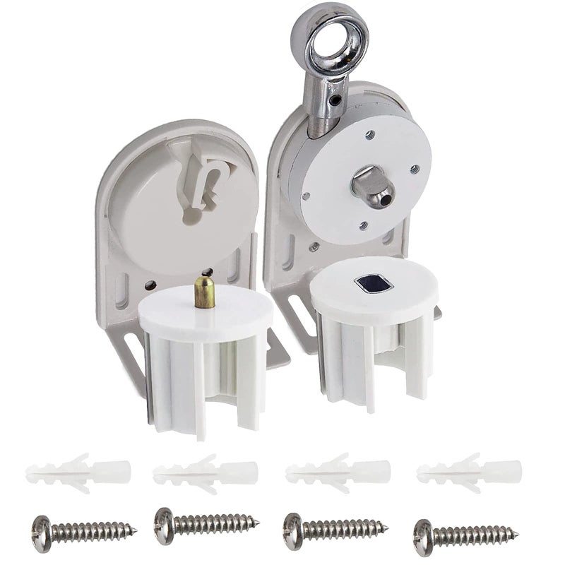 Lihopefe Lihopefe Shade Replacement Parts Mounting Brackets Upgrade to Metal Ring Compatible with Coolaroo Exterior Roller Shade(Cordless Bracket + 38 mm Clutch Plug)  - Image 1