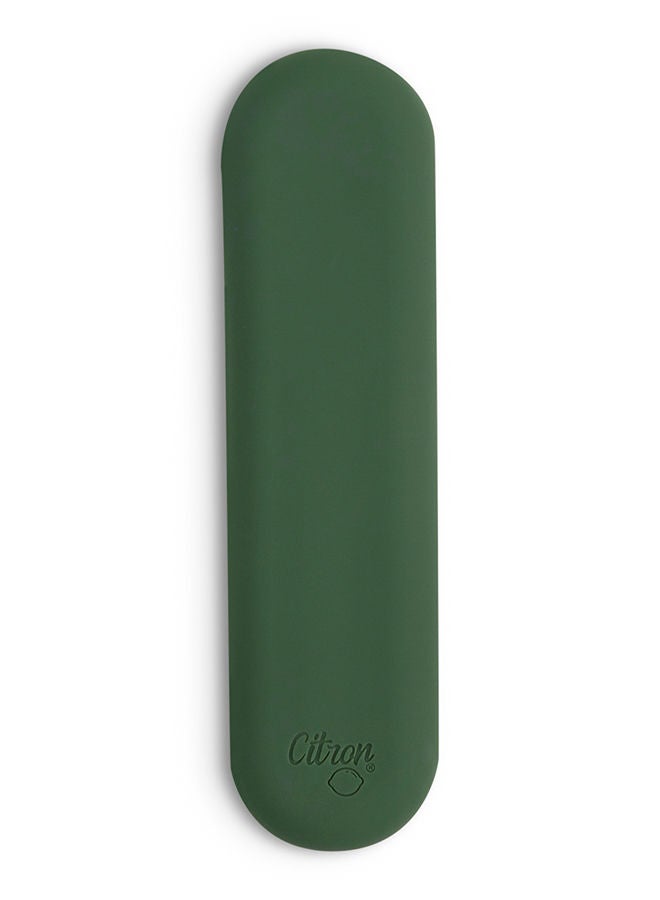 Citron Set of 4 Unbreakable Cutlery And Case, 100% Organic, Reusable, Biodegradable, Environment Friendly, And Unbreakable - Green/Cream - Image 4