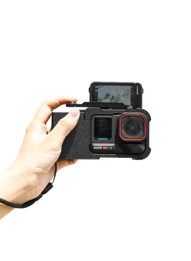 Odd Leaves Qiye Street Photography Kit Handle Stand, Suitable For Acepro2 Action Camera, Insta360 Ace Pro2 Accessories, Lanyard, Hand Strap, Street Photography Set, Rabbit Cage Shoulder Strap, Backpack Strap - Image 4