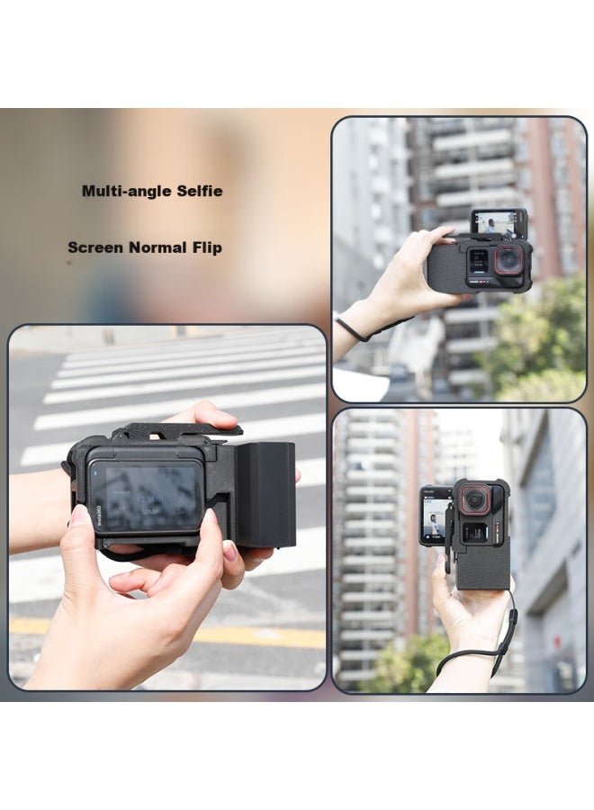 Odd Leaves Qiye Street Photography Kit Handle Stand, Suitable For Acepro2 Action Camera, Insta360 Ace Pro2 Accessories, Lanyard, Hand Strap, Street Photography Set, Rabbit Cage Shoulder Strap, Backpack Strap - Image 3