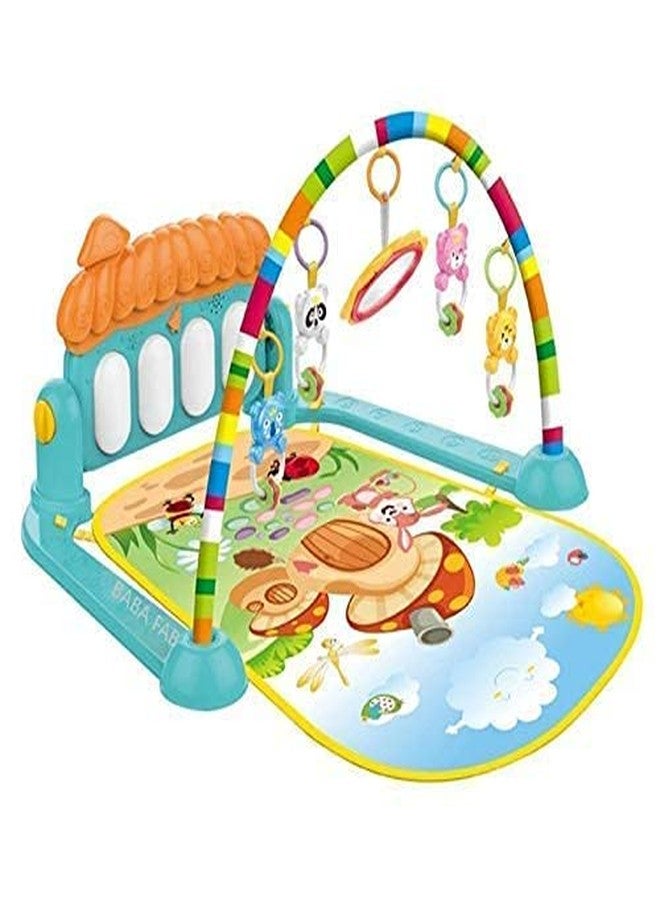 WOLTAX 5 in 1 Baby Gym Mat Piano Gym Mat Rack Infant Music Fitness Rack Rattle Toy Play Crawling Mat Early Educational Toy for Babies - Image 5