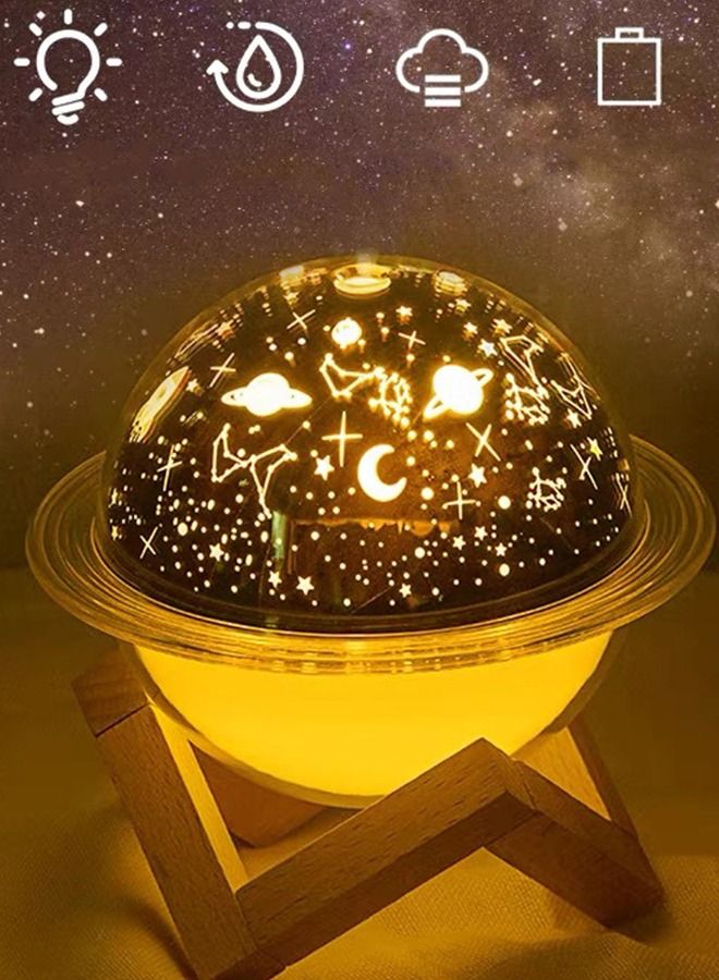 Office Humidifier Mist with Moon Planet Night Lights  - Image 2