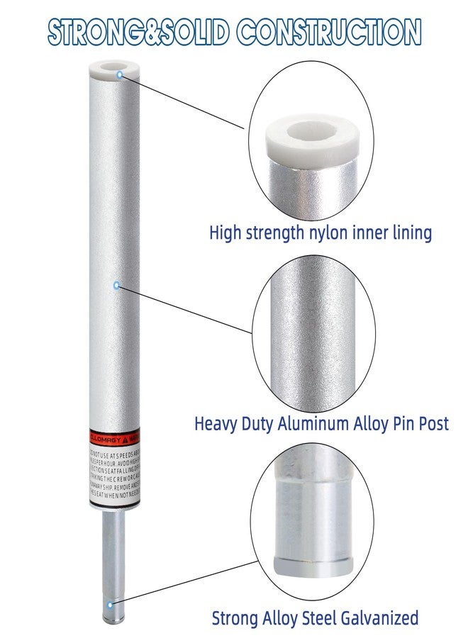 CLLOMAGY 3/4" Boat Seat Pin Post,Marine Boat Seat Pedestal Base Post for Mounting Boat Seat,Boat Seat Pedestal Post Lock-in Aluminum Boat Seat Extension Post Pole for Marine Pontoon Boat Fishing Boat Bass Boat - Image 2