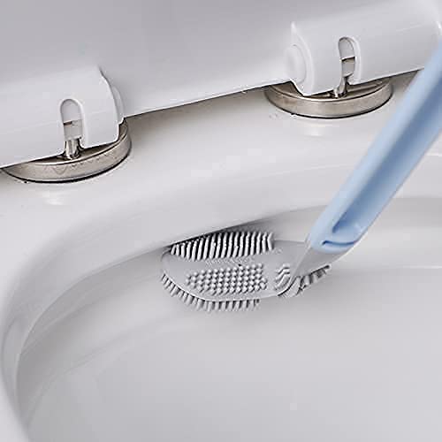 OMAZING KITCHEN Golf Toilet Brush, Silicone Toilet Cleaning Brush, Golf Brush Head Toilet Brush, Long-Handled Golf Clubs, Fast and efficient Cleaning of The Toilet, for Bathroom Toilets Pack of 2 - Image 1