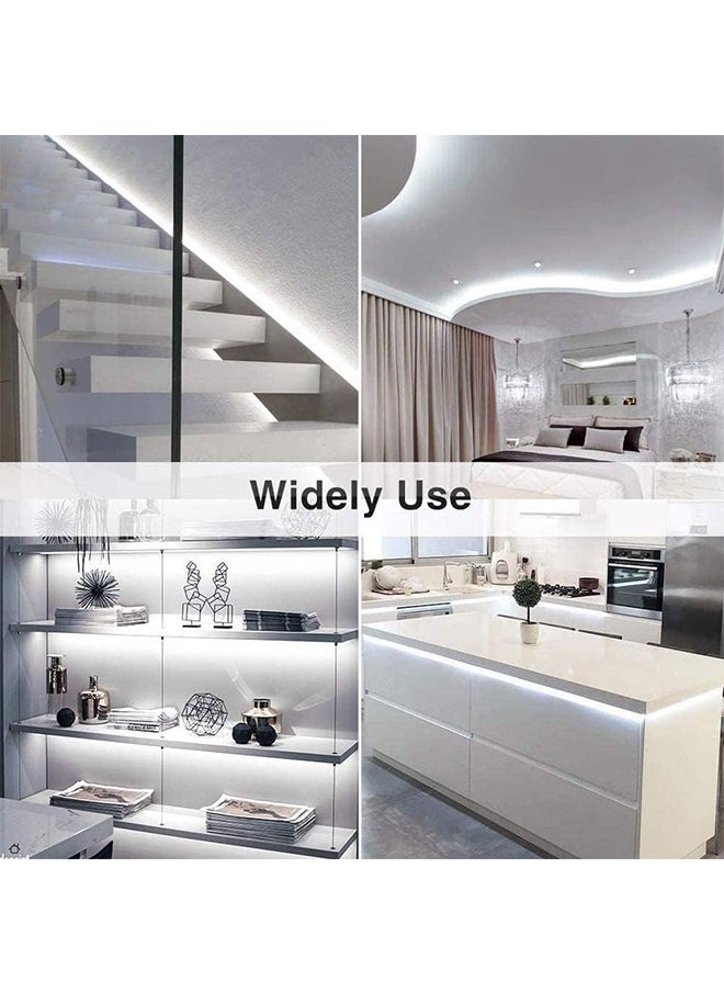 Generic - 5V USB LED Strip Lights 5m-120LEDs  Warm White LED Strip 6000K Dimmable COB LED Strip Light  Flexible USB Strip Light for TV Backlight, Bedroom Cabinet  Kitchen DIY Lighting(120 Lights, White Light) - Image 1