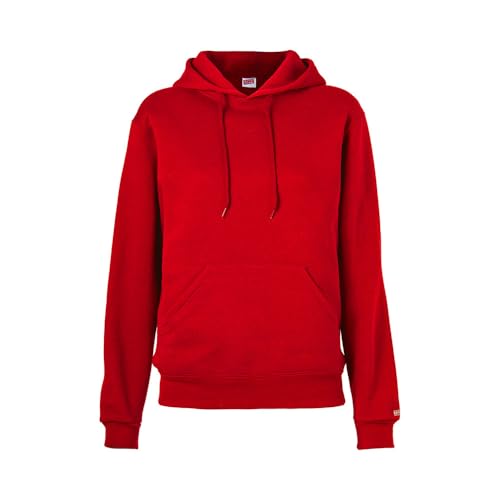 Soffe Mens Taining Fleece Hooded Sweatshirt, Red, Large - Image 1