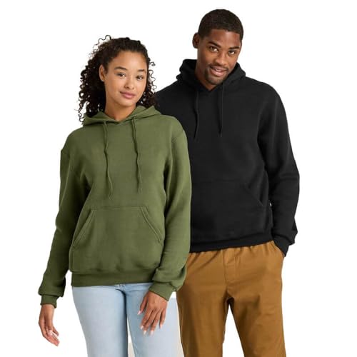 Soffe Mens Taining Fleece Hooded Sweatshirt, Red, Large - Image 4
