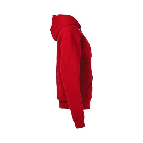 Soffe Mens Taining Fleece Hooded Sweatshirt, Red, Large - Image 2