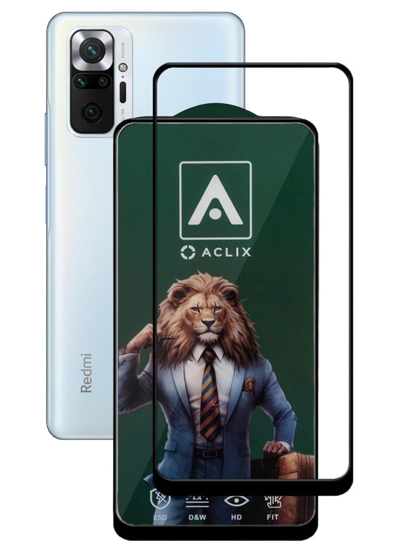 ACLIX Antistatic ESD Dustproof Premium Quality High Definition Tempered Glass Screen Protector Designed For Xiaomi Redmi Note 10 Pro - Image 1
