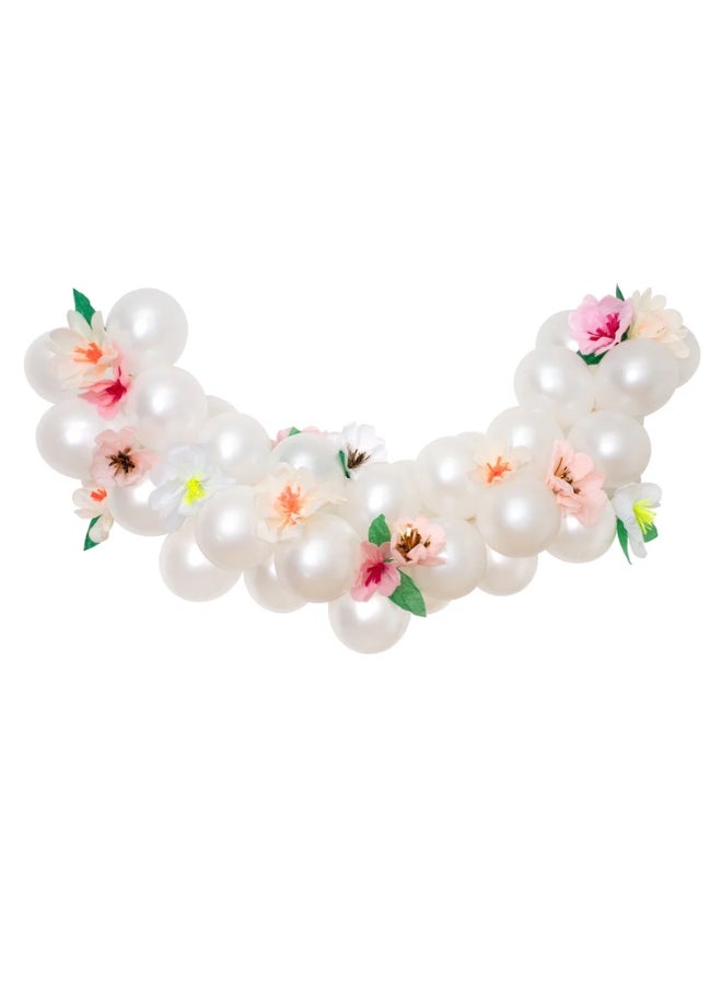 طقم بالونات بتصميم زهور