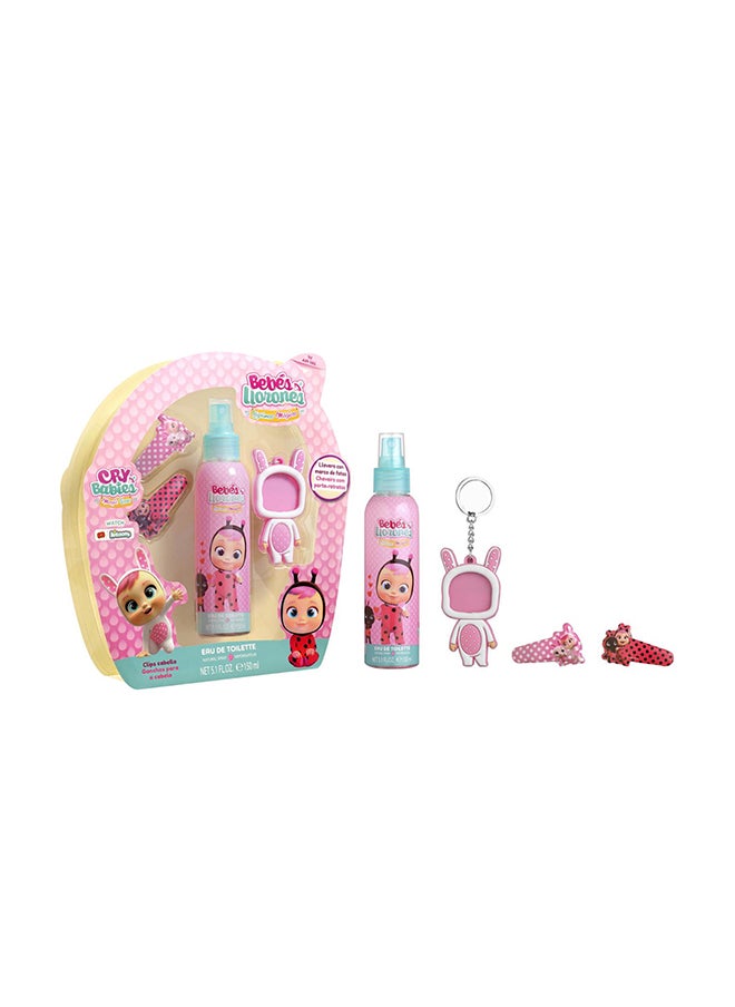 Air Val Cry Babies Set EDT 150 ml + Key Ring + 2 Hair Clips  - Image 1