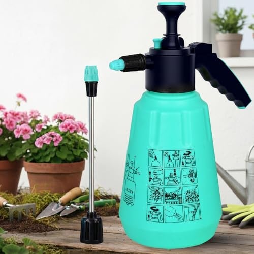 ORILEY 2.5L Pressure Spray Pump with Manual Handheld Nozzle & Lance Garden Sprayer Cleaning and Watering Can Gardening Bottles for Home Lawn Plant (Random, Pack of 1) - Image 1