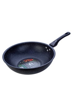 Wilson Aluminum Wok Pan 30 x 9 cm with Marble Coating and Induction Bottom  - Image 3
