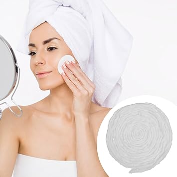 FOMIYES Disposable Cotton Balls and Strips for Makeup Hairdressing Skin Care and Makeup Removal Lightweight and Portable Cotton Pads 200g - Image 2
