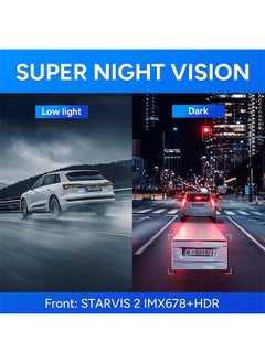 أس جي كام كاميرا SJCAM M60، رؤية ليلية 4K IMX678 Starvis 2، F1.8، مجال رؤية 170 درجة مع HDR، شبكة واي فاي لاسلكية 5G، نظام تحديد المواقع العالمي (GPS) فائق الدقة، وضع ركن السيارة على مدار الساعة طوال أيام الأسبوع، وظيفة الاختصار  - Image 4