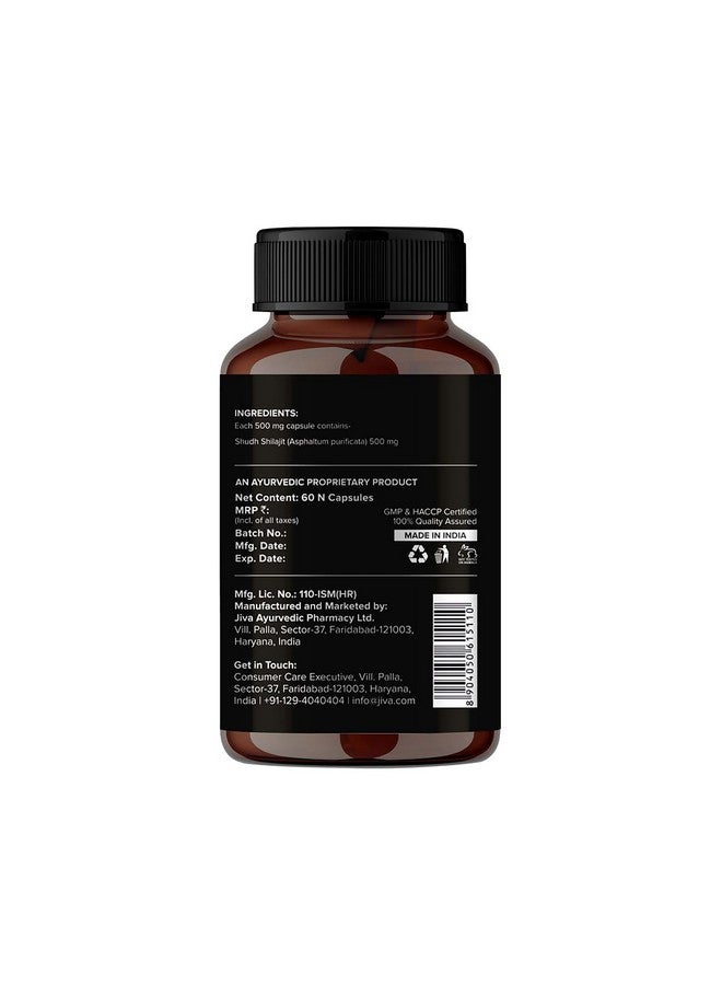 Jiva Pure Shilajit 100% Pure & Natural 60 Capsules (Pack of 2) - Image 3