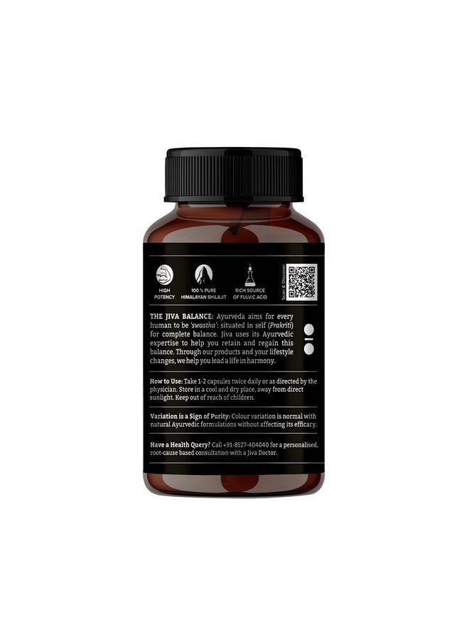 Jiva Pure Shilajit 100% Pure & Natural 60 Capsules (Pack of 2) - Image 4