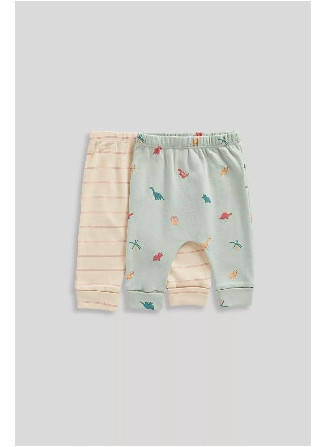 mothercare - 2 Pack Dinosaur Joggers - Image 1