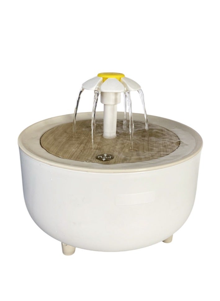 Flower Pet Water Fountain Multi-Stream Drinking Dispenser 2L