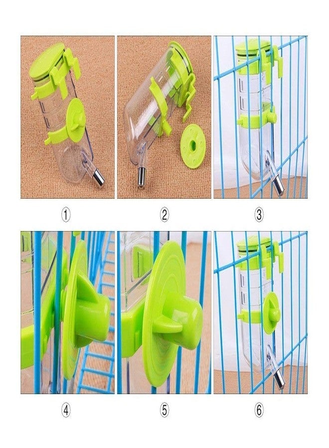 KittuPet زجاجة ماء معلقة من KittuPet، موزع مياه، مانعة للتنقيط، مانعة للتسرب، مناسبة للهامستر، خنزير غينيا والأرنب (متعددة الألوان) (250 مل) - Image 5