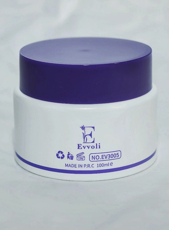 evvoli كريم وجه حليب الحمير لتفتيح البشرة، مرطب مغذي للبشرة، يصلح مرطب الوجه لترطيب وتنعيم البشرة الجافة، يشد ويضيء البشرة، كريم نهاري وليلية لجمال الفتيات والنساء للعناية اليومية بالبشرة، كريم وجه حليب 100 مل - Image 3