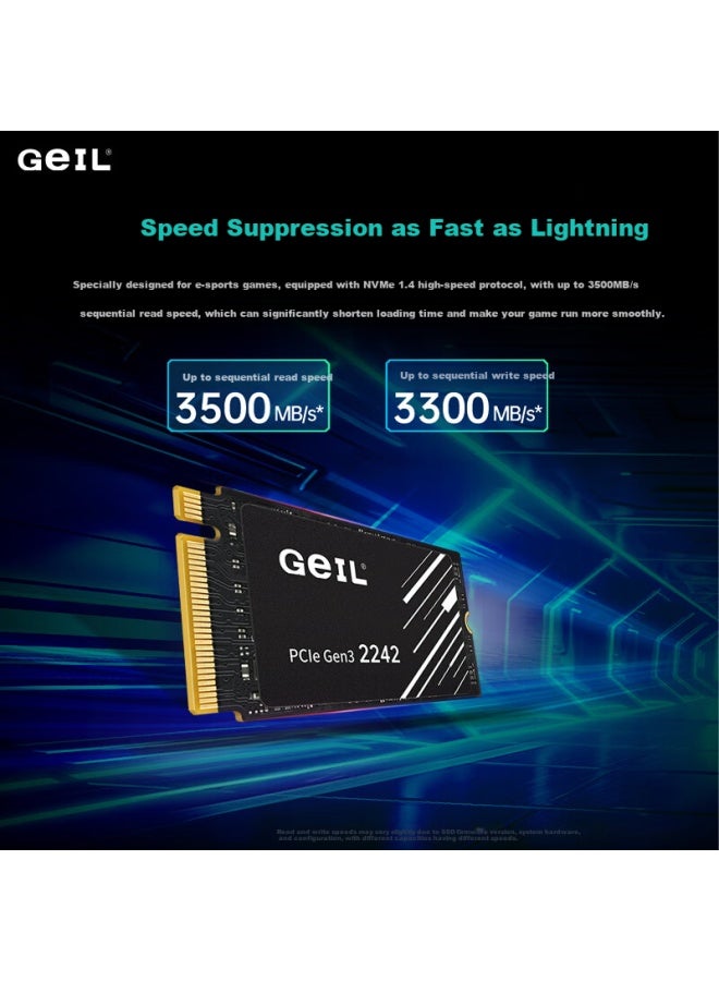 Geil Goldenfir 1tb Ssd M.2 Pcie 3.0 2242 Short Board Handheld Gaming High Speed 3500mb/s P3p Series - Image 2