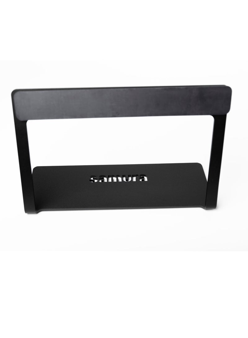 Samura Magnetic Road Block for Knives | Soft Touch Coating | Steel Black | Holding Accessory | Storage | Organizer| Stainless Steel | Ergonomic | Eco-Fiendly Knife Holder | 35x23x12 cm - Image 4