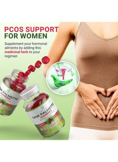 Purify Life Potent Saw Palmetto Gummies (60 chews 300mg) Saw Palmetto Extract Prostate Supplements for Men, DHT Blocker for Women Hair Growth, Hormonal Balance, PCOS Hair Loss, Urinary Tract, Gluten-Free & Vegan  - Image 4