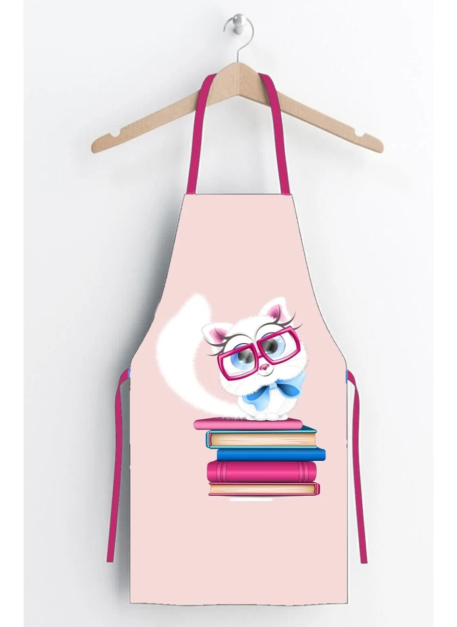 Ays Home Pudra Kedi Kindergarten Children's Activity Apron