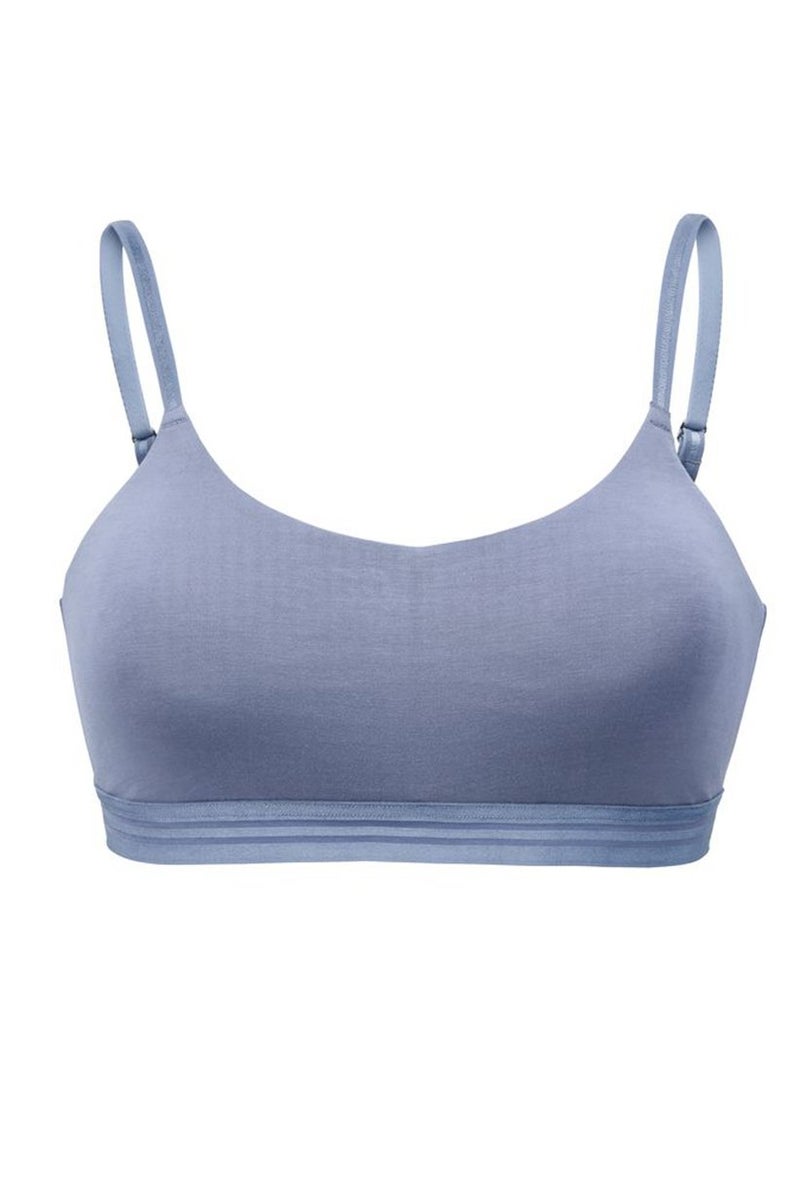 Tchibo Women Non Padded Plain Bralette, Indigo - Image 2